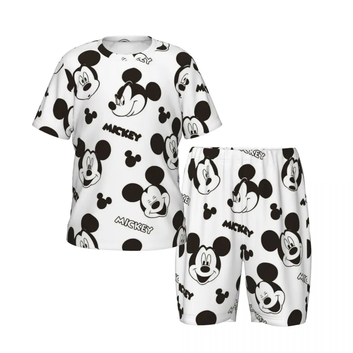 

Cute Disney Mickey Mouse Pajamas 2 Pieces Set Western style home clothing for children Loungewear pyjama