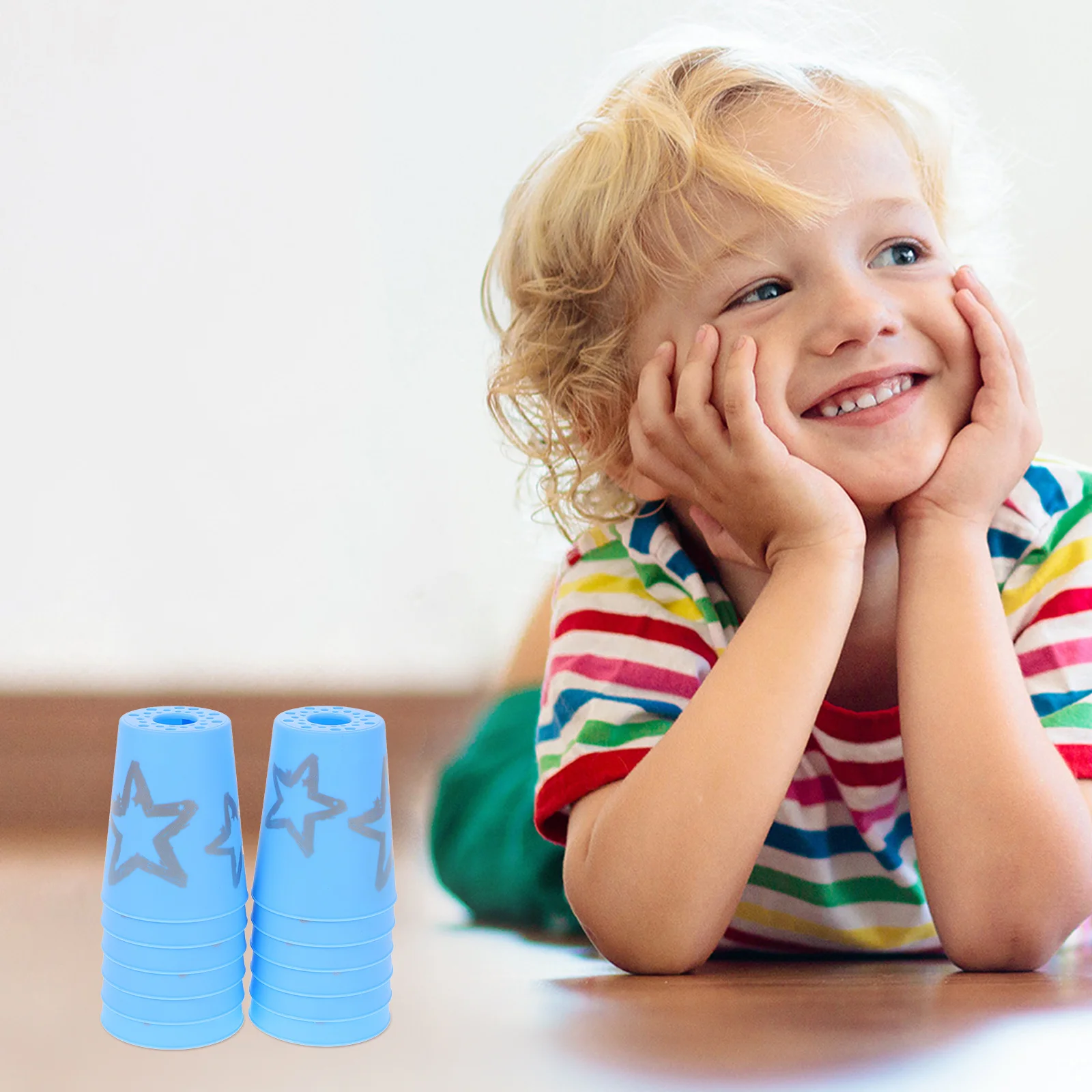 مجموعة ألعاب مكدسة مكونة من 12 قطعة، مادة متينة، سهلة التنظيف، مثالية للمسابقات والحفلات والتجمعات، التصميم الإبداعي الممتع