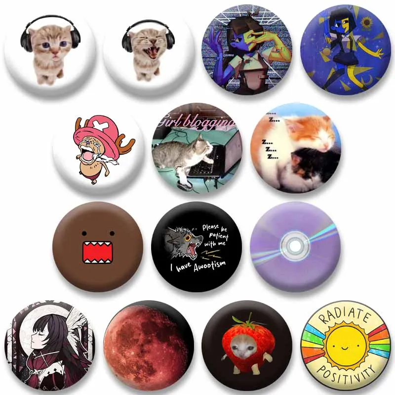 

Funny Strawberry Cat Meme Coin Badges Songs Album Cover Brooch Adrianne Lenker Enamel Pin Backpack Clothing Jewelry Accessories