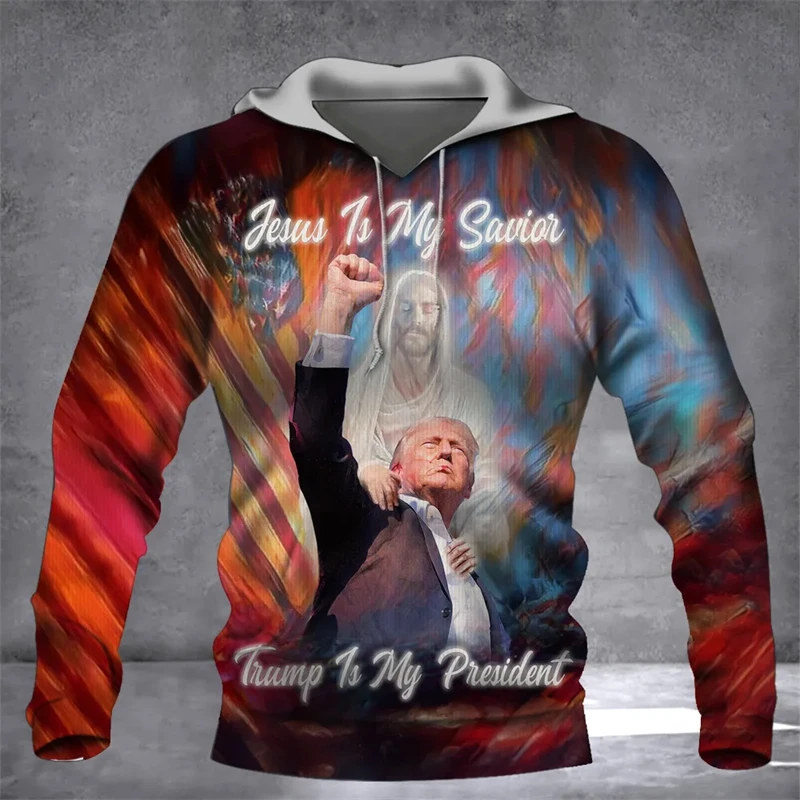 Make America Great again Trump Printed Hoodies 2024 Trump Election Man Streetwear Keep A Merica Great Trump 2024 Pullovers Tops