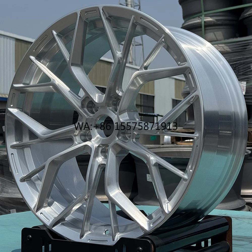 

19 20 21 22 Inch Forged Monoblock Wheels Custom 5x114.3 Brushed 6061-T6 Alloy Car Wheels for Ford Mustang