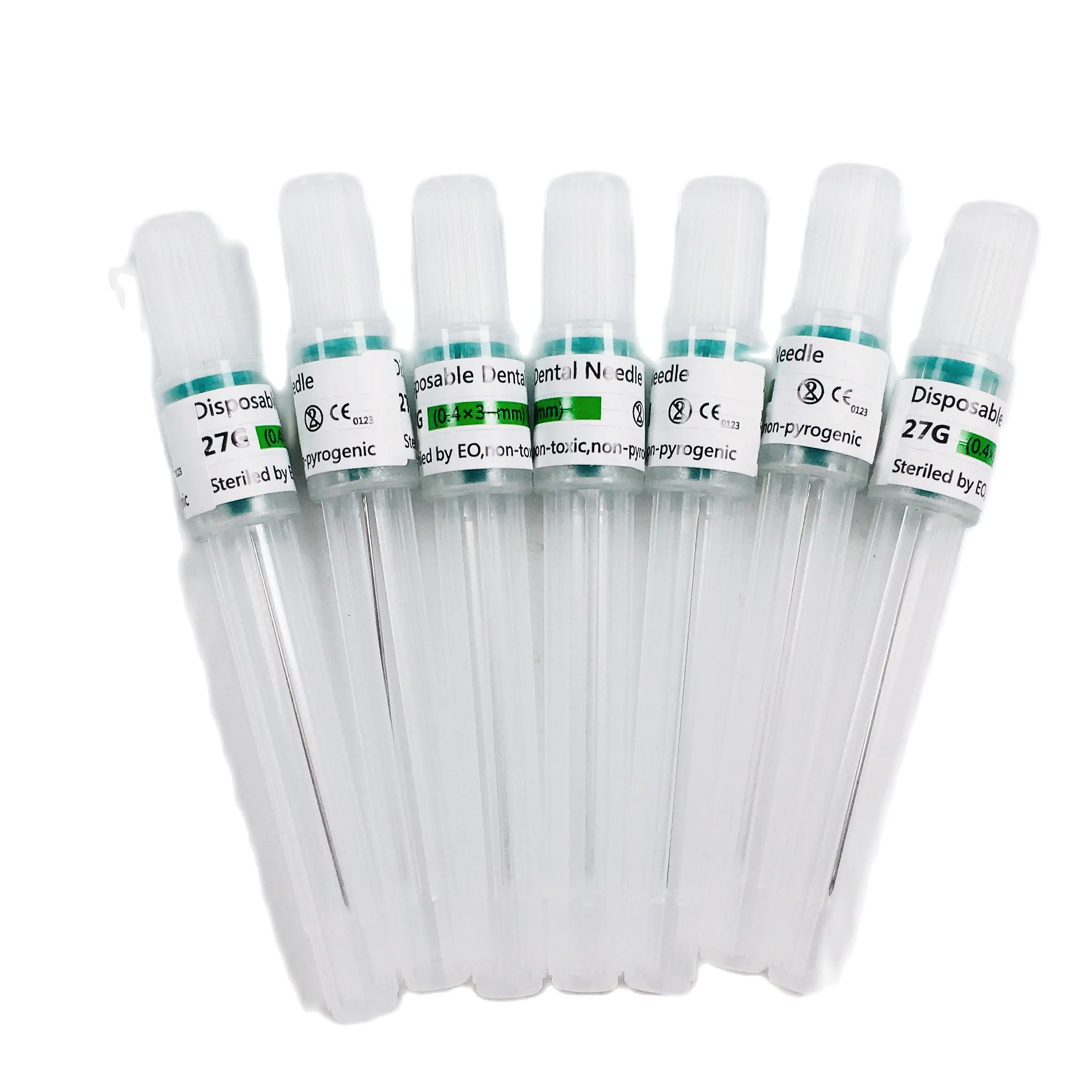 100pcs/Lot Dental Disposable Delivery Syringe Needles Irrigation Tip 27GA*38mm Green