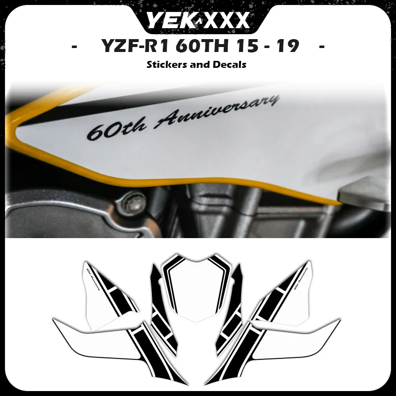 

2015-2019 For Yamaha YZF-R1 60th Anniversary Full Bike Decal - Fairing Special Sticker