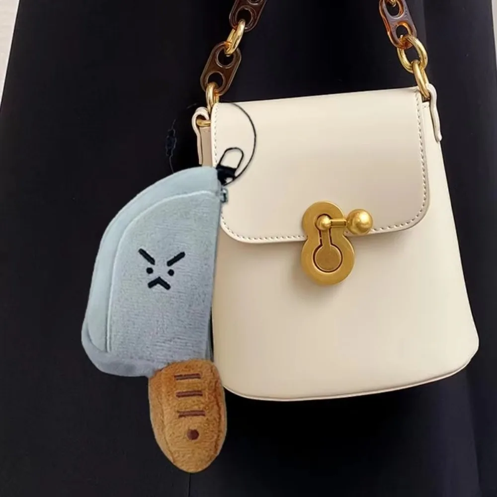Funny Funny Shape Plush Pendant Mini Coin Purse Backpack Charm Boy