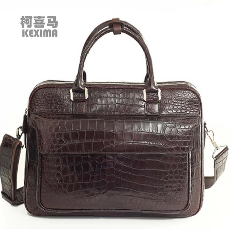 KEXIMA ourui new arrival real crocodile leather men handbag bag man leather large men bag business men briefcase large capacity