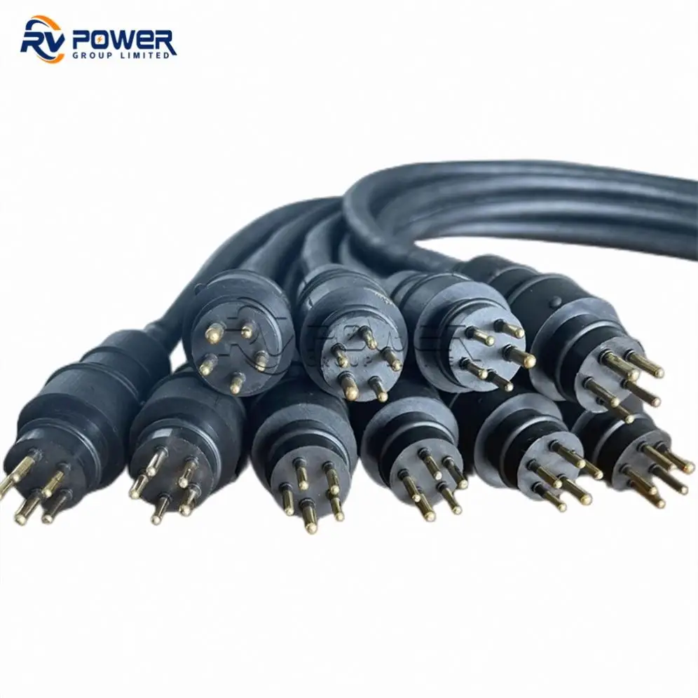 RMG-4-FS : 4 Pin Female Rubber Molded Marsh Marine Style Connector