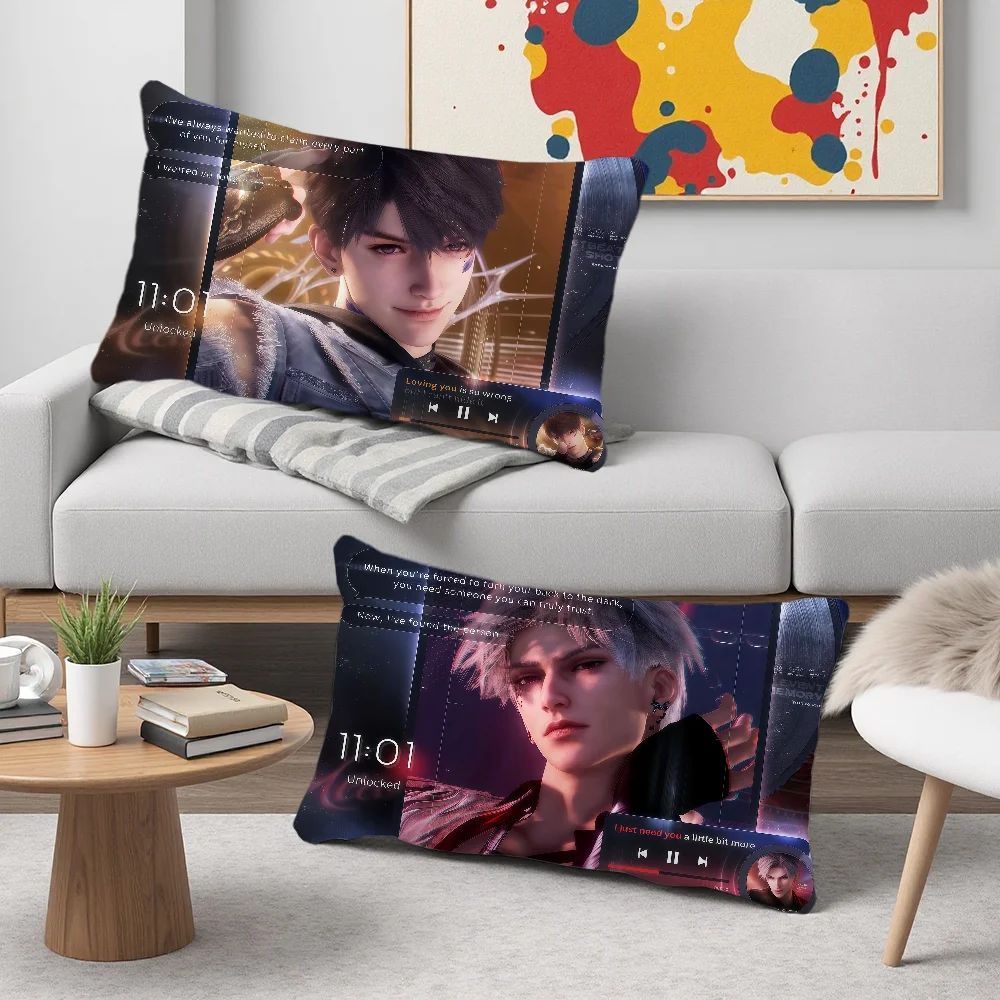 Sylus Zayne Caleb Heartbeats Ablaze Love Deepspace Rectangle Pillow Cover Home Sofa living Room hogar Coffee Shop Pillowcase