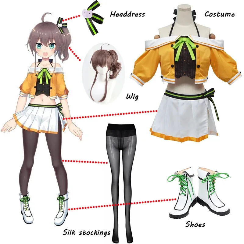 

Anime Hololive VTuber Cosplay Natsuiro Matsuri Cosplay Costume Lolita Cute Dress JK Uniform Women Halloween Custom Made