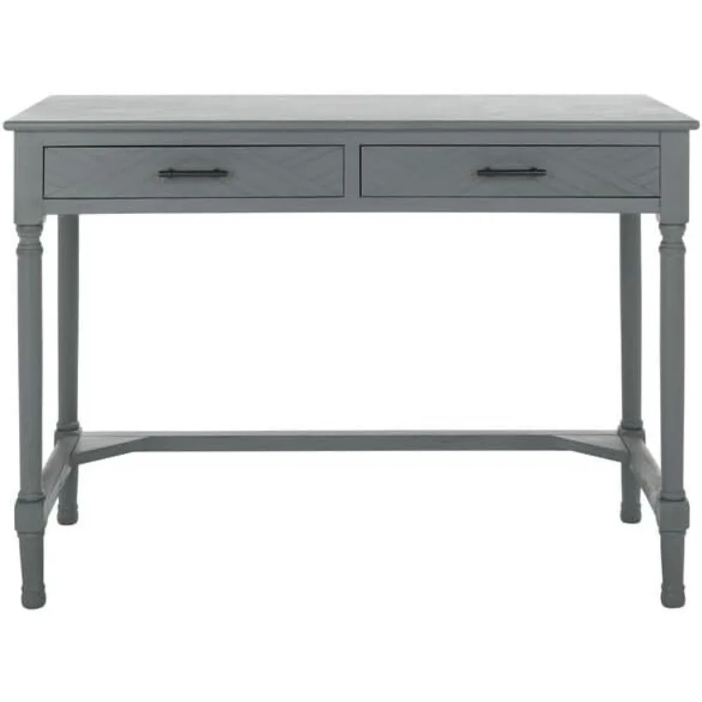 

Home Series Old Grey Double Drawer Computer Desk Office Desk