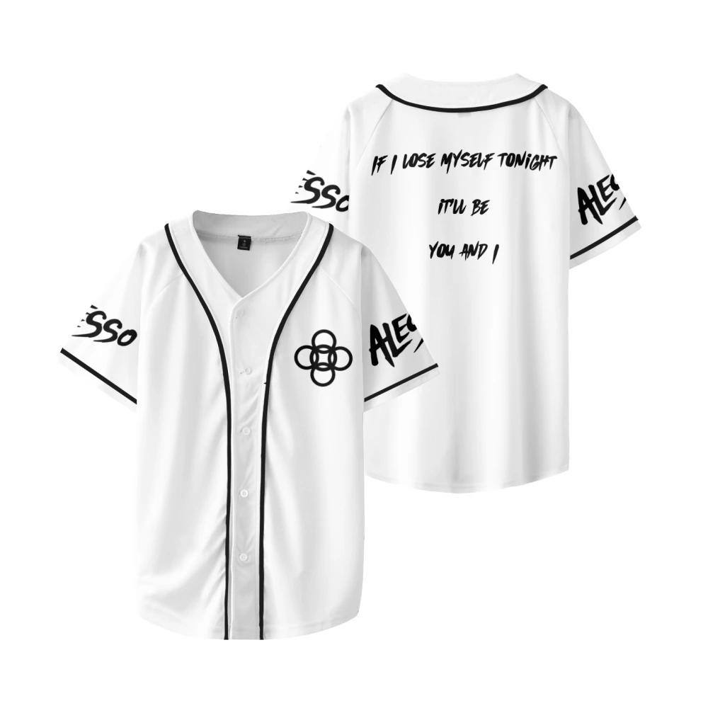 

Alesso jersey Alesso concert baseball jersey v neck short sleeve jersey men/wommen Alesso fans dj hip hop jersey