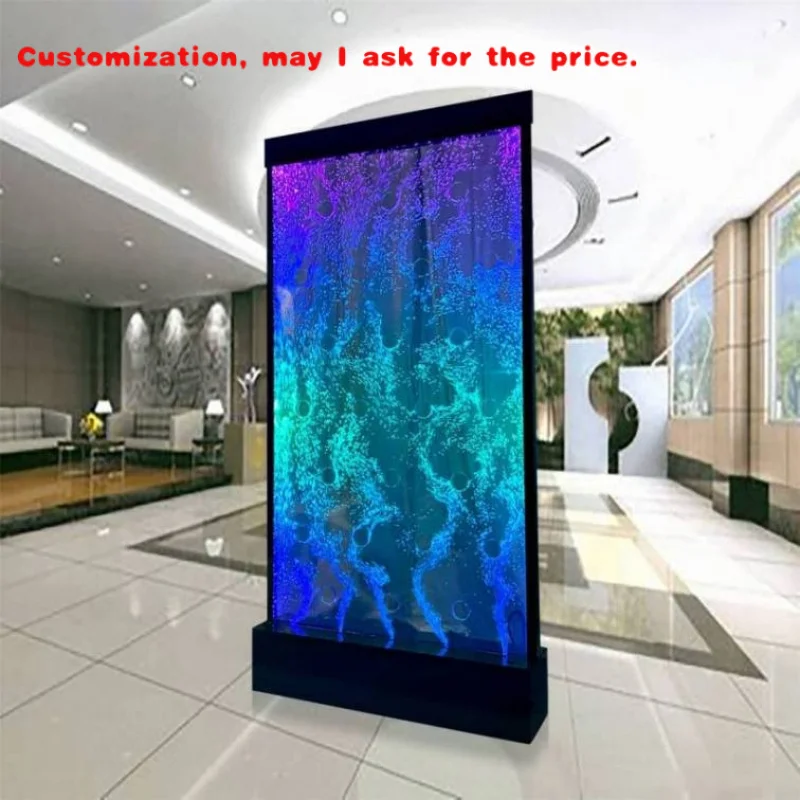 

custom.Hot Sale Interior LED Dancing Fountain Acrylic Material Color Changing LED Lights Movable