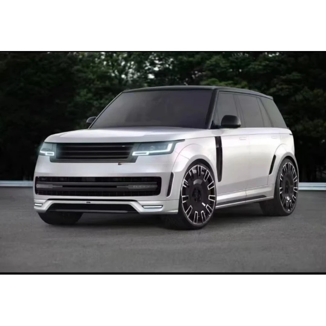 For Range Rover Carbon Fiber Body Kit Range Rover Upgrades LM Style Front Lip Side Skirt Diffuser Spoiler Wide Body