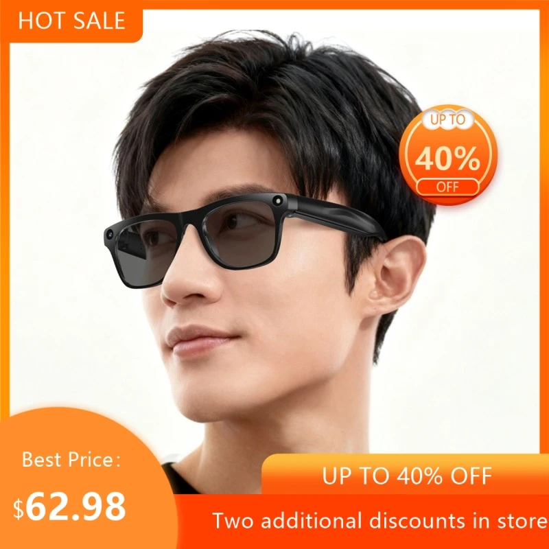 

Echowear Smart Cross Border AI With Camera Camera Translation Object Recognition Bluetooth Color Changing Smart Glasses New 2026