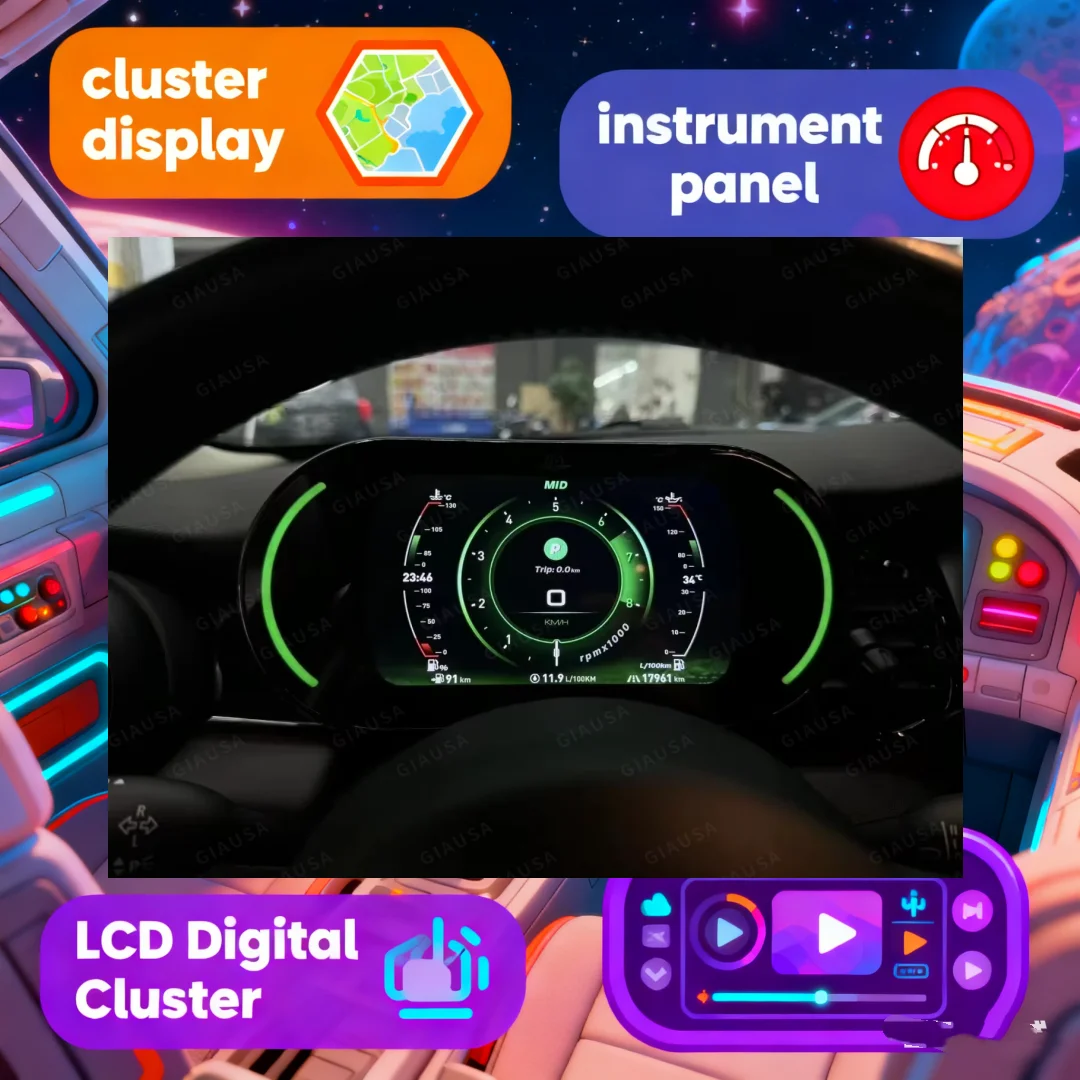 

Latest Original Car Digital Cluster Instrument For BMW Mini Cooper 2014-2020 2021 2022 2023 LCD Speedmeters Dashboard player