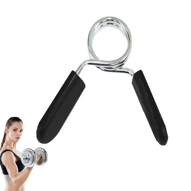 24/25/28/30/50mm Barbell Clamp Spring Collar Clips Gym Weight Dumbbell Lock Barbell Lock Fitness Gym Spring Collar Clips