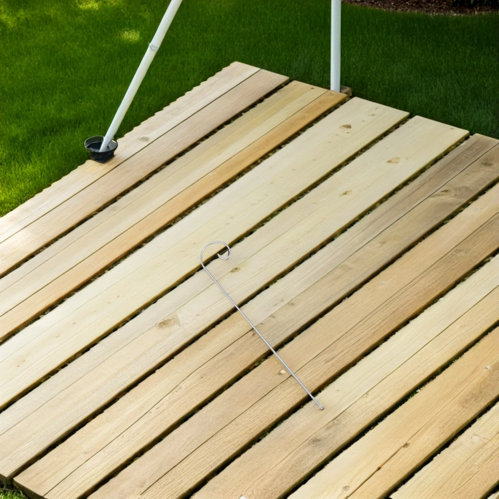 20 قطعة خطافات الراعي المعدنية المتينة للحديقة في الهواء الطلق نباتات معلقة الفوانيس علامات مقاومة الطقس خطاطيف تسمية النبات #1