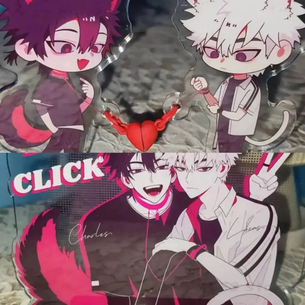 

Link Anime Game Click Charles Lucas Stand Display Figure Model Plate Acrylic Ornaments Cosplay Desktop Decor