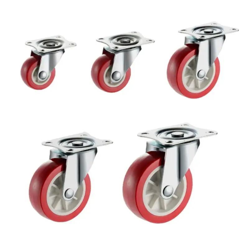 

4pcs Casters Wheel 360 Degree Rotation Wheel Flexible Movement for Homes Office