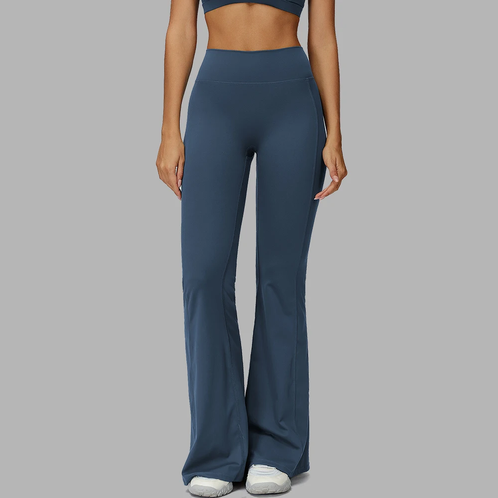 

Брюки для йоги с высокой талией, женские расклешенные леггинсы для тренировок, брюки-клеш, повседневная одежда, удобная и стильная спортивная одежда