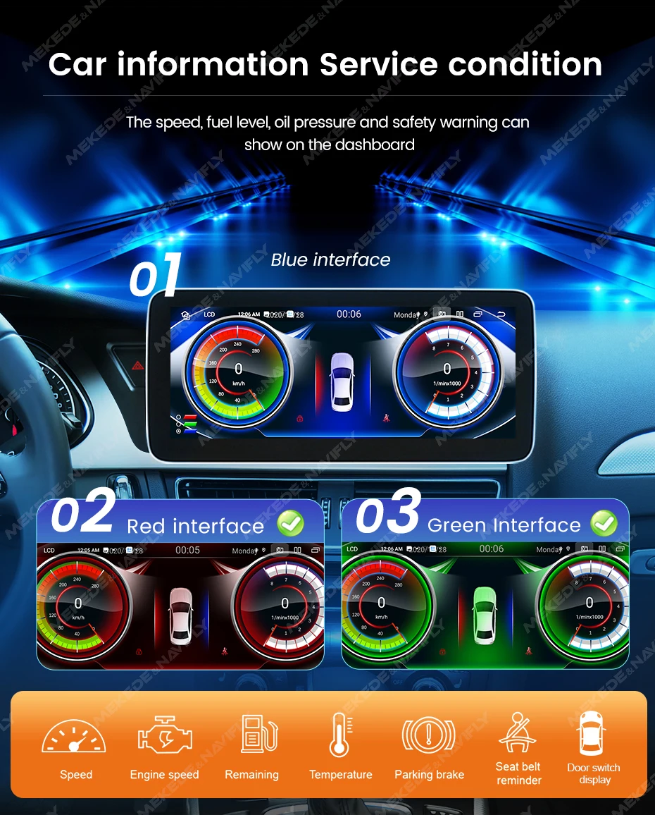 10.25" 12.5" Car Wireless Apple Carplay Android Auto Multimedia Video Player For AUDI A4 A4L A5 B8 GPS Navigaiton 4G Car Stereo image 2