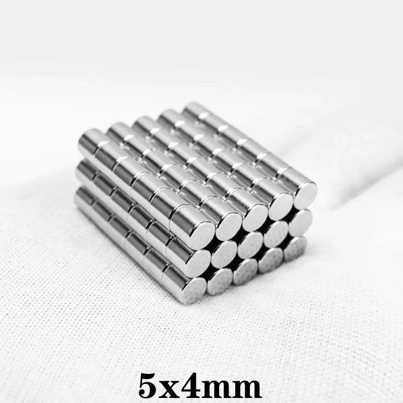 30~800pcs 5X4 mm Permanent NdFeB Strong Powerful Magnetic Mini Small magnet N35 Round Magnets 5x4mm Neodymium Magnet Dia 5*4 mm