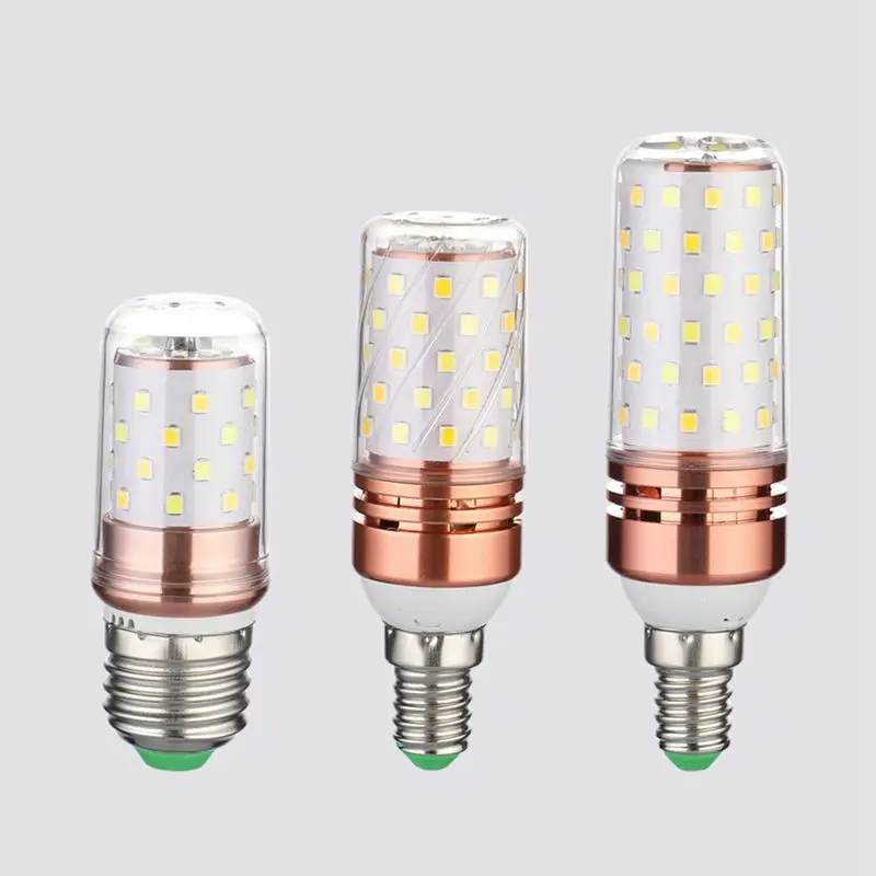 3 Color Temperatures Integrated SMD LED Corn Lamp AC85V - 265V Warm White High Light Energy Conservation Small LED Light Bulb