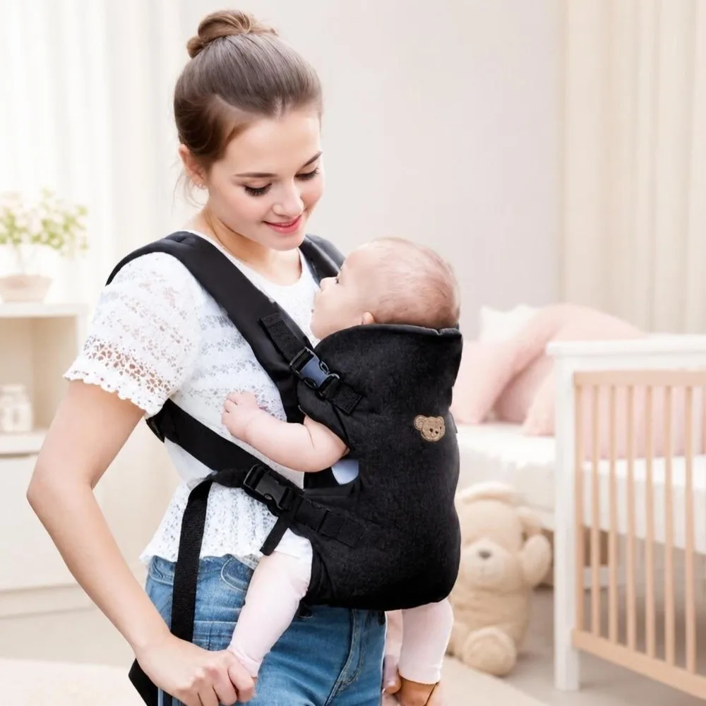 Ergonomic Design Baby Carrier Adjustable Straps Multifunctional Infant Sling Baby Travel Gear Portable Baby Wrap view 4