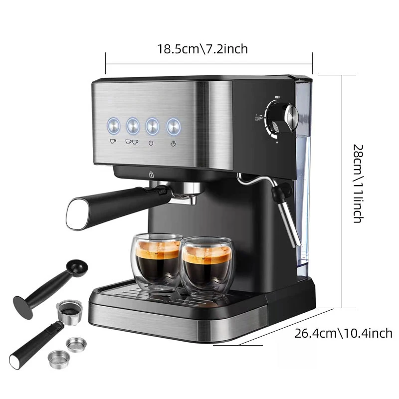 Semi-automatic concentrated high pressure extraction milk foam coffee machine CM3010