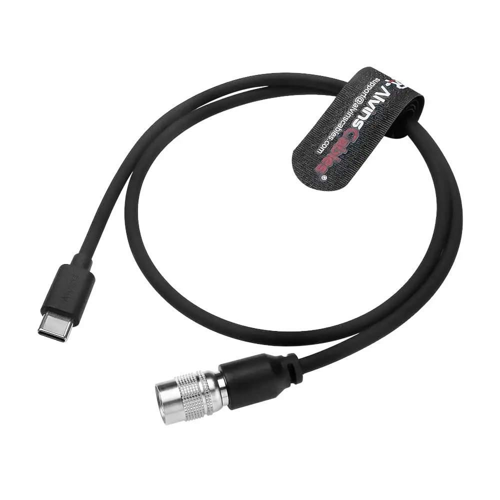 Alvin's Cables PD USB C Type-C to Hirose 4 Pin Male Power Cable for Zoom F4 F8 F8N Audio Recorder, Sound Devices 688 633 23.6in