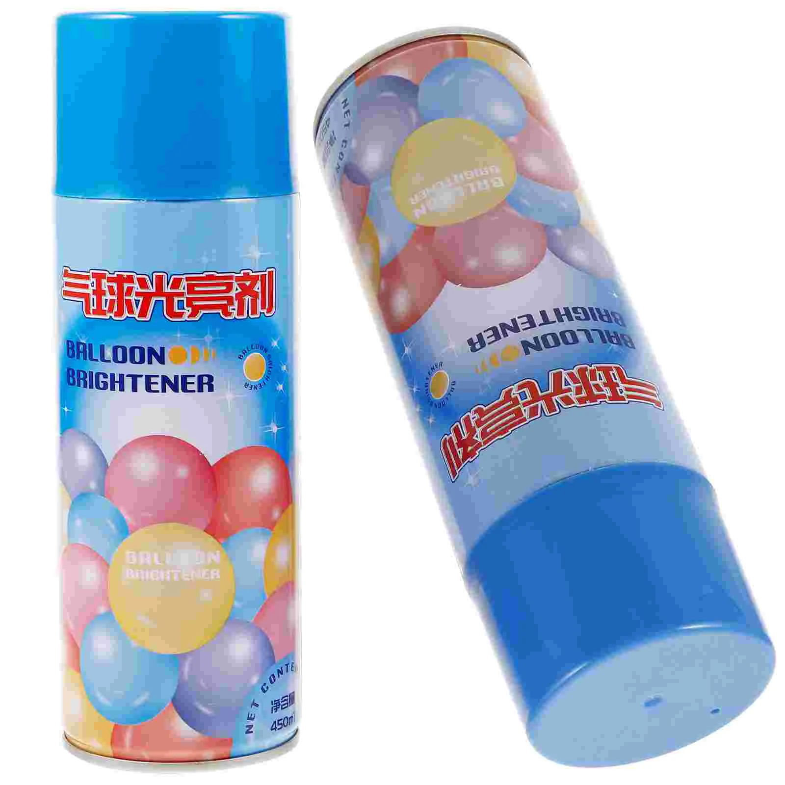 2 Bottles Bright Light Balloon Brightener Ballon Liquid Spray for Balloons to Shine and Last Longer