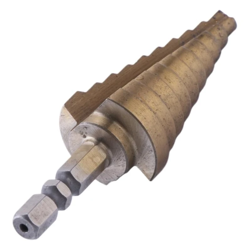 A2UD 6mm to 25mm Steps HSS Holes Cutter Step Cone Drill Bit Shank 1/4" New