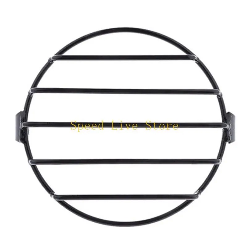 

547C Motorcycle Headlight Protective Shelter Light Metal Guard Grille Cover Off-road Motorcycle Light Cover