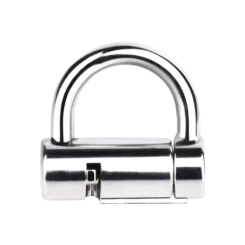 Stainless Steel Lock Head Ring Hanging Perforated Chastity Lock Alternative Metal Chastity Lock Unisex Sex Toy