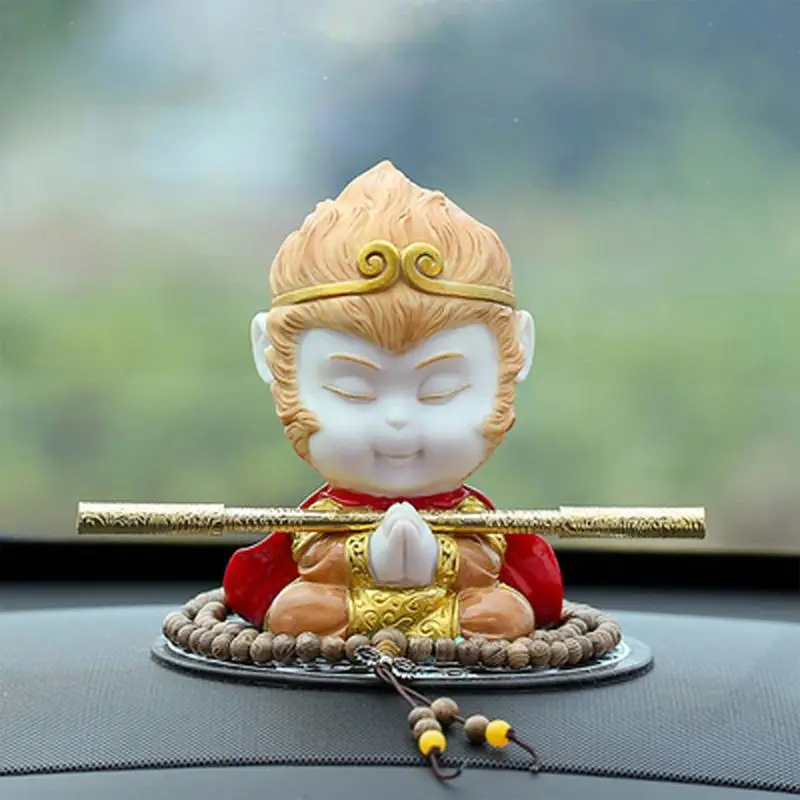 Sun Wu Kong Monkey Car Dashboard Ornaments King Of Monkey Classic Decor Famous Chinese Figures Auto Accessories