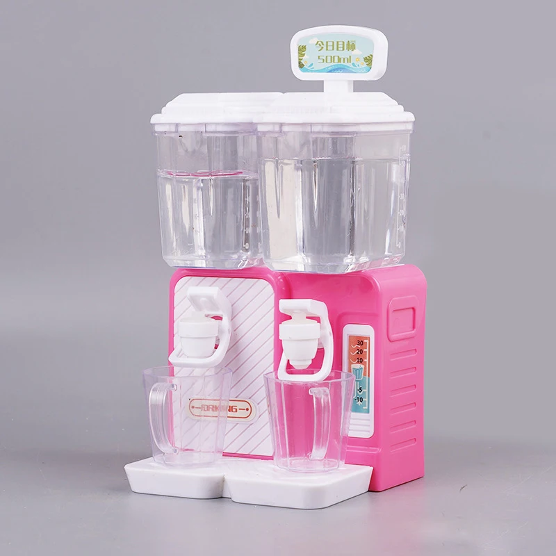 Mini Simulation Water Dispenser Can Pour Water Kitchen Model Ornament Beverage Miniature Furniture Dollhouse Accessorie Toy Gift
