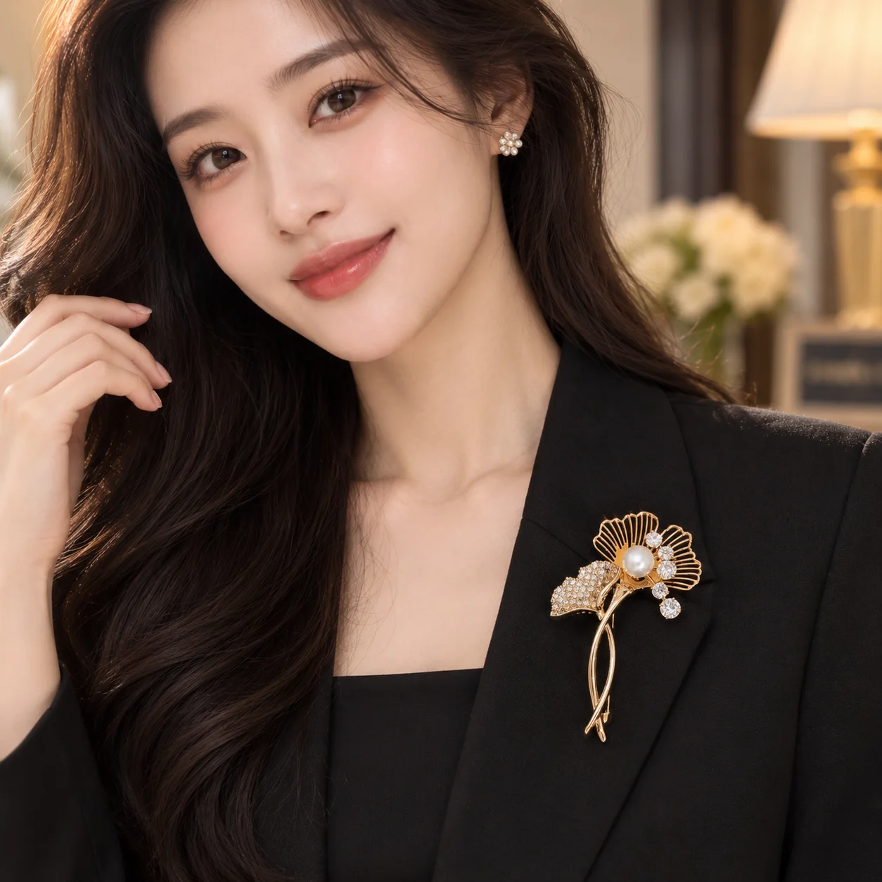 Golden Flower Brooch for Women - Summer Clothing Recommendations recension och pris
