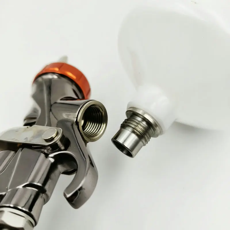W400 Gravity Feed Pneumatic Spray Gun High Atomization Manual Gun for Auto Sheet Metal Clear Coat & Topcoat