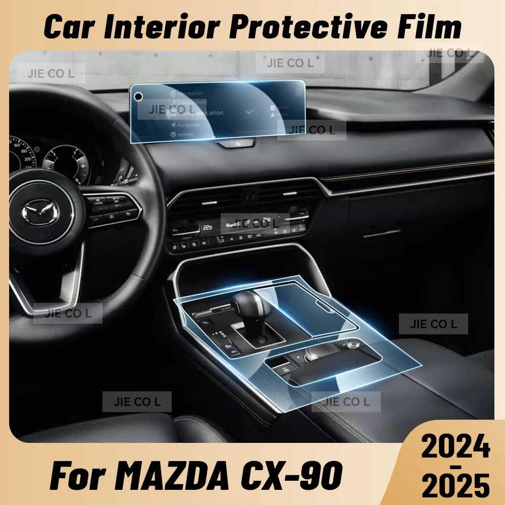 

Anti-scratch Car Interior Center Console Media Dashboard Navigation TPU Protector Film For MAZDA CX-90 2024 2025 CX90 Sticker