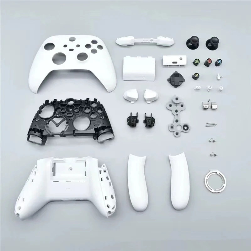 1 Set For Xbox Series S/x Game Controller Replacement Full Set Of Shell XSX XSS Controller Surface And Bottom Cover Accessories