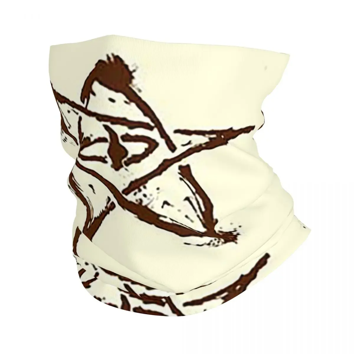 Elder Sign(Brown) Bandana Neck Cover Printed Wrap Scarf Multi-use Headband Riding For Men Women Adult Winter