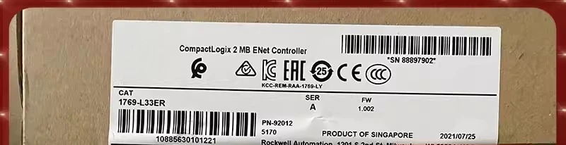 

1769-L33ER 5370 Ethernet Controller, 2MB Memory 1769L33ER