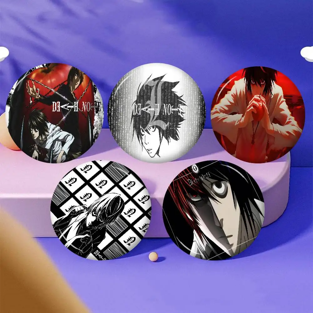 Anime Death Note Creative Tinplate Soft Button Pins Animal Icon Brooch Lapel Backpack Badge Accessories Pin