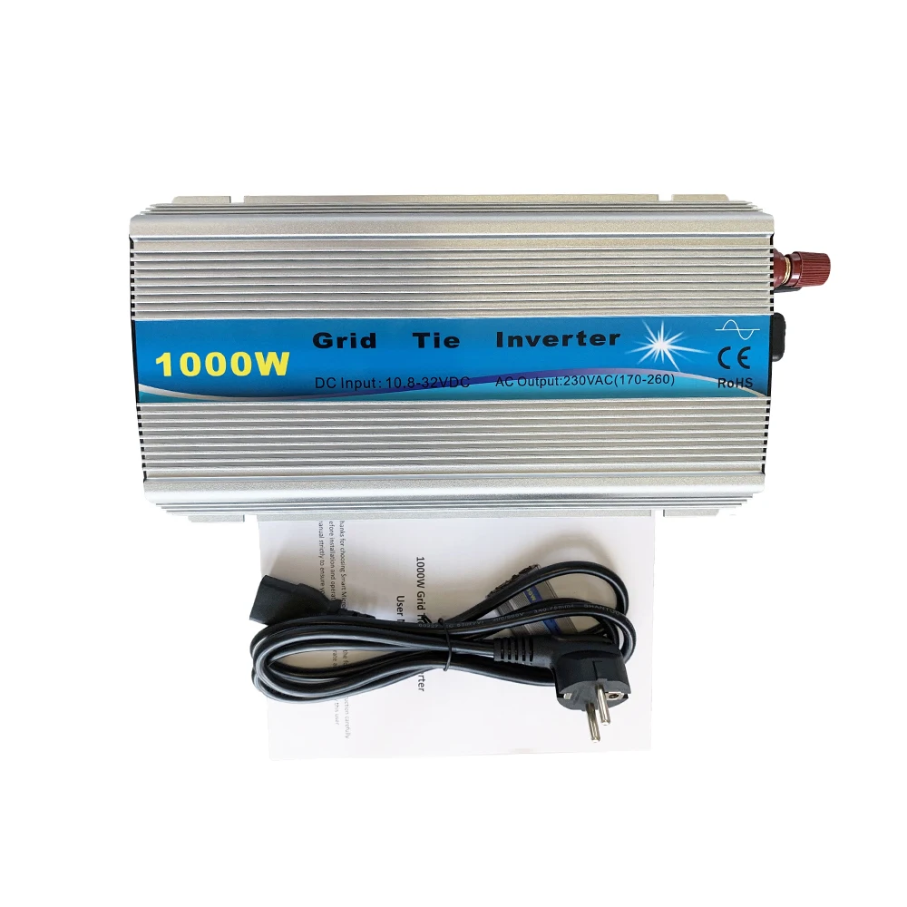 

1000W Solar grid tie micro inverter 10.8-32V 22-50V DC to AC 120/230V Pure Sine Wave Inverter 1000WATT for 24V 36V solar panel