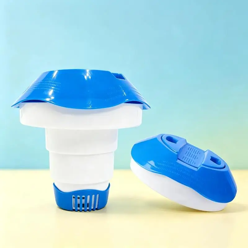 Schwimmender Chlortablettenspender, 1 Stück, tragbares Dosiergerät, leicht, ideal für Reisen, Camping und den Einsatz im Schwimmbad. – Detail 10