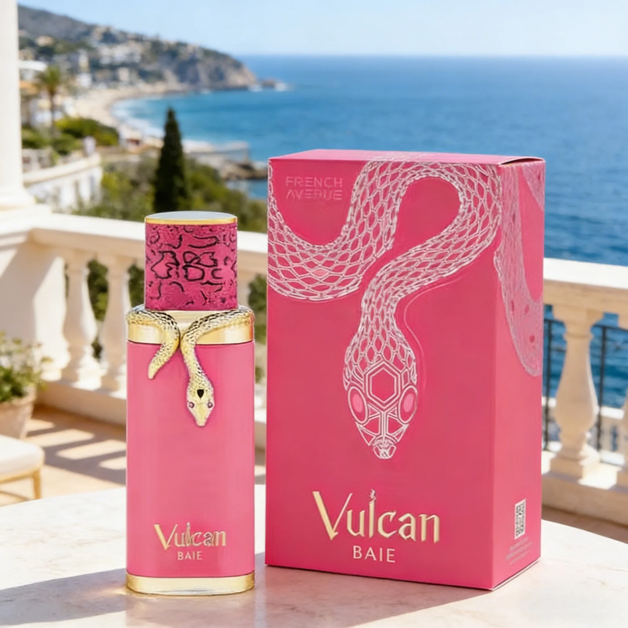 

Vulcan Baie EDP opens with juicy red berries and zesty citrus, unfolding into a heart of delicate rose and jasmine, anchored by