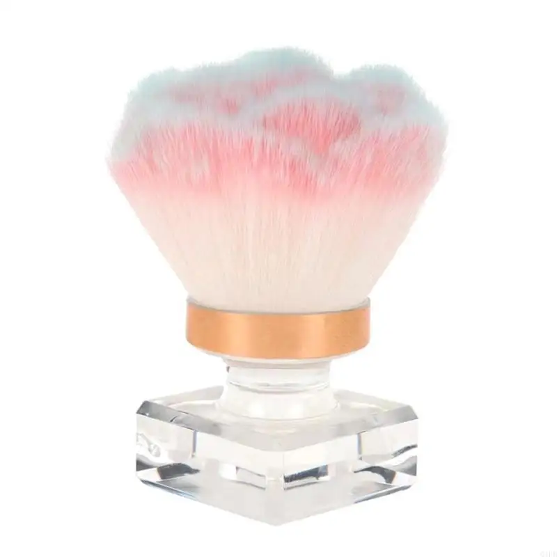 Q1FBネイルブラシアクリル爪のメイクアップブラシのダストパウダーを取り外すマニキュアブラシマニキュアブラシクリーンアップブラシツール