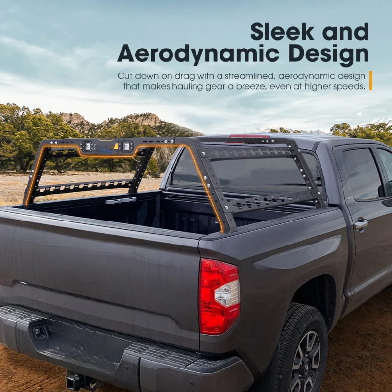 Adjustable Multi Function UTE Truck Bed Cage Rack 500KG Heavy Load With Ladder Universal 4X4 Overlanding Offroad Luggage