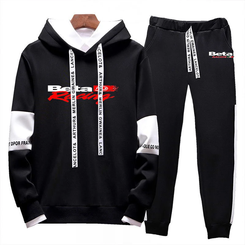 

Beta Racing Motocross 2023 Men's New Winter Hoodie Tracksuit Casual Hoodies Sweatshirt Tops+Sweatpants Pullover Streetwear Suit