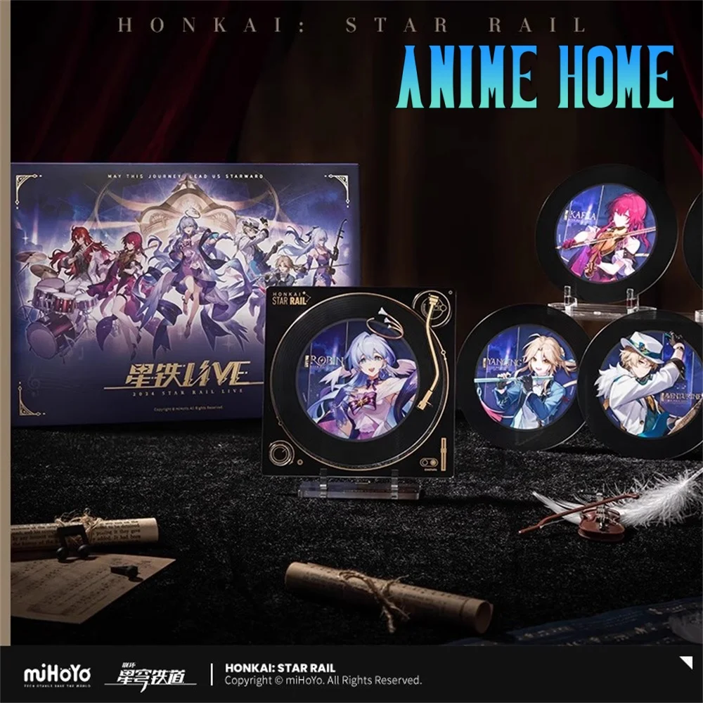 

miHoYo Official Game Honkai: Star Rail 2024 LIVE Series Commemorative Gift Box Imitation Record Acrylic Display Props Cosplay