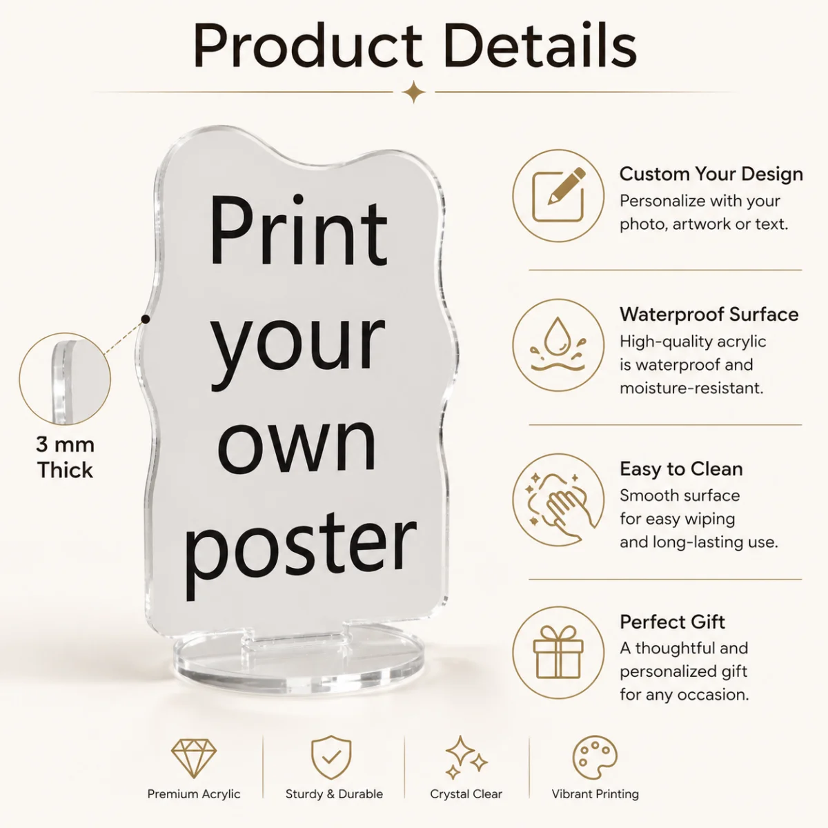 A Custom Acrylic Standee Suitable for Various Occasions; Available in Multiple Sizes, It Makes for A Unique Decorative Piece. image 3